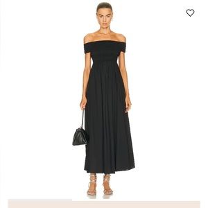 Matteau Shirred Off the Shoulder Dress